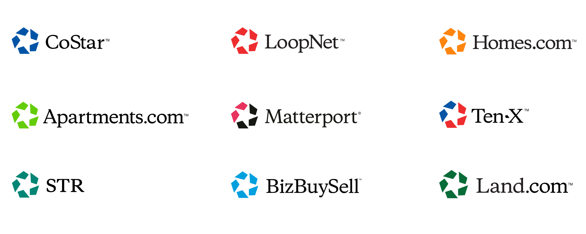 CoStar brand logos